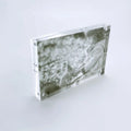 4x6 Clear Double Sided Acrylic Photo Block Frame With Magnetic Acrylic Picture Frame for Tabletop Display