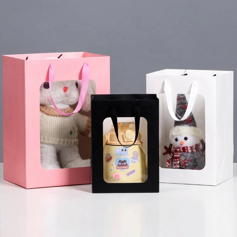 Luxury Design Customizable Color Logo Shopping Bags Reusable Portable Tote Paper Bag Custom Craft Bags Craftother Gift & Craft
