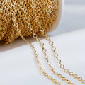 Wholesale DIY Loose Chain Brass Gold Plated Hammered Heart Chain for Jewelry Manufacturing Supplier