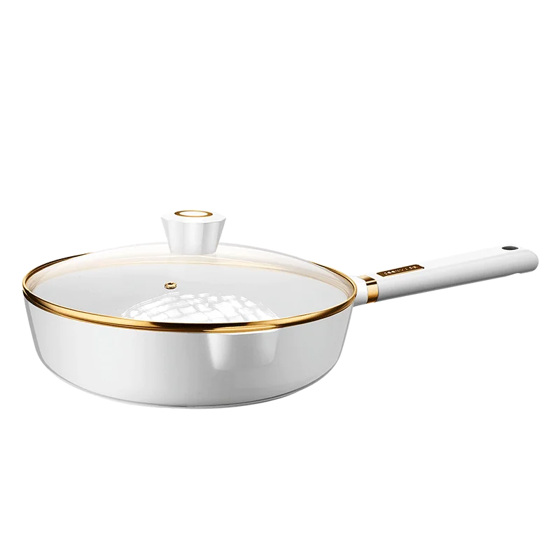 Factory Wholesale Kitchen Frying Cookware  Plastic Handle Wheat Rice  Stone Non Stick Frying Pan Fried Egg Frying Pan