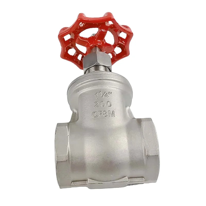 Stainless Steel Female Thread/Screw Ends Manual Control Gate Valve 200psi