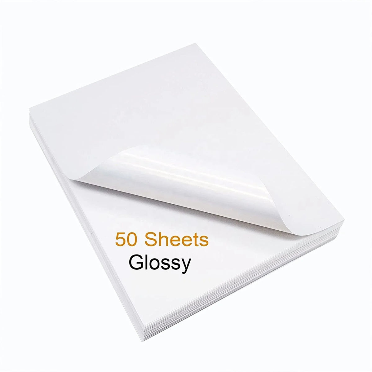 Printable Full Color A4 Blank Waterproof Self Adhesive Glossy / Matte / Clear Film Sheet Vinyl Sticker Label Paper Milk A4 Paper