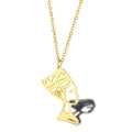 Gold Plated Stainless Steel Personalized Gift Egyptian Queen Avatar Nefertiti Cleopatra PendantJewelry Necklace