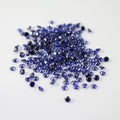 Starsgem Lab Created Gemstone Round Brilliant Cut Melee 34 Blue Color Synthetic Corundum for Jewelry Pave Setting