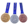 Custom 3D Bodybuilding Medals for Full-Fit WNBF Antique Fitness Medals Weightlifting Gymnastics Dance Awards Medals with Ribbon
