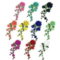 Wholesale Dentelle BrodÃ©e Pour Robe Eco-friendly 3D Embroidery Flower Patch Colorful Polyester Guipure Applique for DIY Clothes