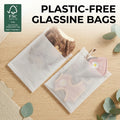 100% Recycled Wallet Paper Bag Glassine Paper Packaging for Ties Cap Custom Logo Print Jewelry Bag Degradable Garment Paper Bag