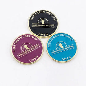 Enamel Golf Ball Marker Factory Metal Custom Golf Club Ball Marker