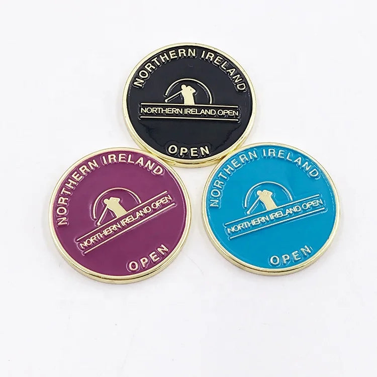 Enamel Golf Ball Marker Factory Metal Custom Golf Club Ball Marker MegaBDM