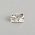 Fashion Geometric Silver Ring Women Sterling Silver 925 Jewellery