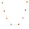 MICCI New Fall Ladies Thin Chain 18K Gold Plated Quality Jewelry Natural Stone Bracelet Necklace for Women