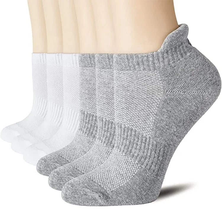 XIANGHUI Can Custom logo Design Sport Ankle Athletic Running Low Cut Heel Protect Men and Women Sport Socks