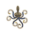 TXZ207 Custom Brooches with Cubic Zirconia Octopus Design for Children's Party Wedding Engagement Occasions Perfect Gift Idea