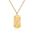Wholesale Moon and Star Pendant PVD 18K Gold Plated Stainless Steel Jewelry Moon Star Necklace