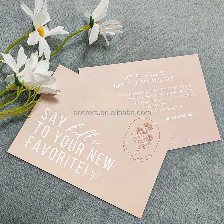 Luxury High Quality 10*15cm Special Paper Custom Birthday Card Bulk Thank You Card Greeting Cards