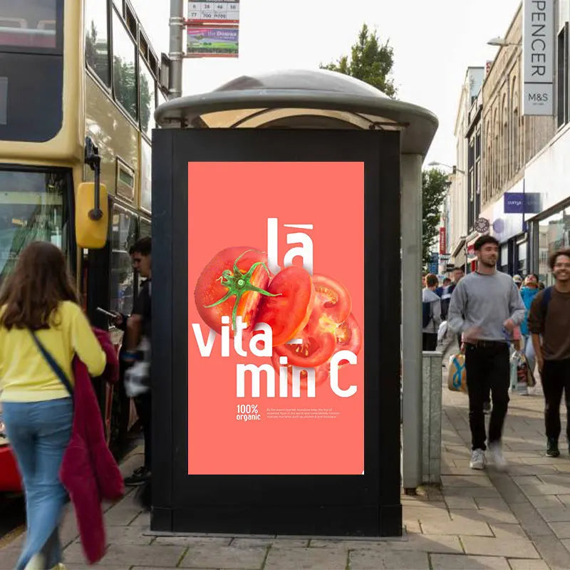 55 Inch Touch Screen Digital Signage Kiosk Digital Display Signage Monitor Screen Digital Advertising Street Screen