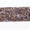 Wholesale Natural Plated Micro Faceted Round Smoky Quartz Beads for DIY Jewelry Making 2 3 4 mm