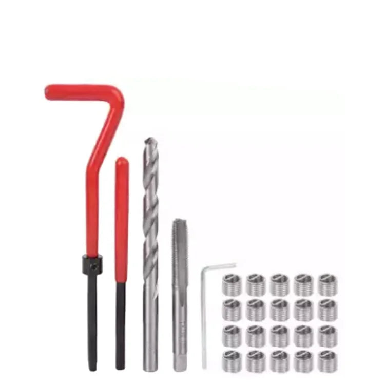 XYY 25pcs M7 Steel Wire Screw Repair Kit with Tap & Die for Stainless Steel Automotive Tapping Installation