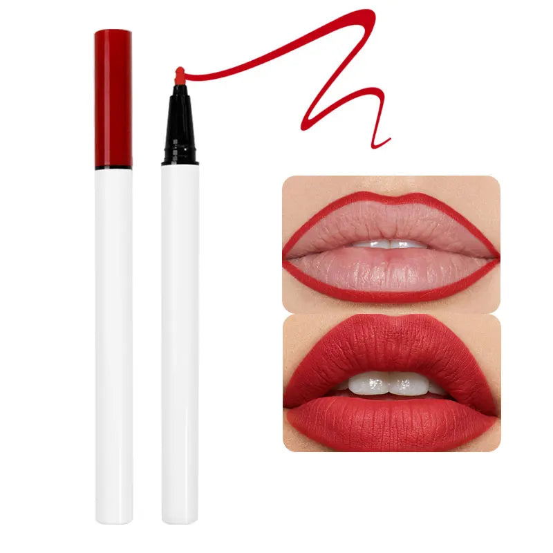 White Packaging OEM LOW MOQ Waterproof Brown Custom Logo Private Label Lipliner Pencil