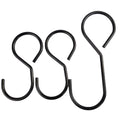 Black Coated Metal Hanging S Hook with Chain Different Size