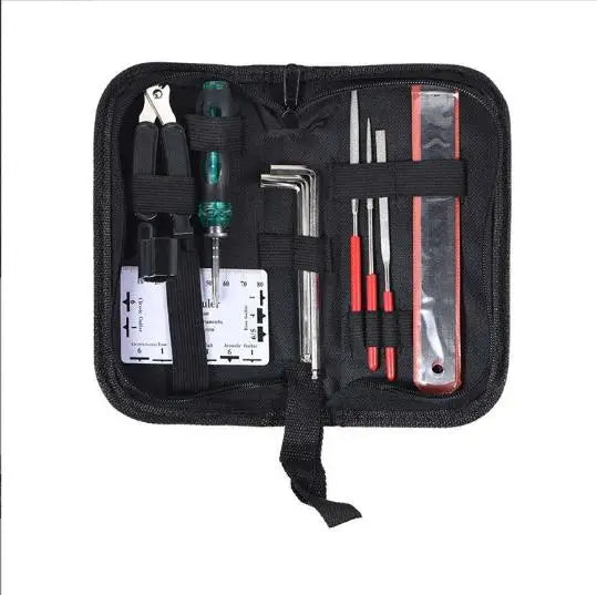 Guitar Repair Tool Guitar Tools Set Repairing Maintenance Tool Kit with Carry Bag Guitar Accessories