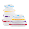 J8145 Silicone Click to Go Lunch Box Stackable Lunch Box Set Silicone  Bento Lunch Box