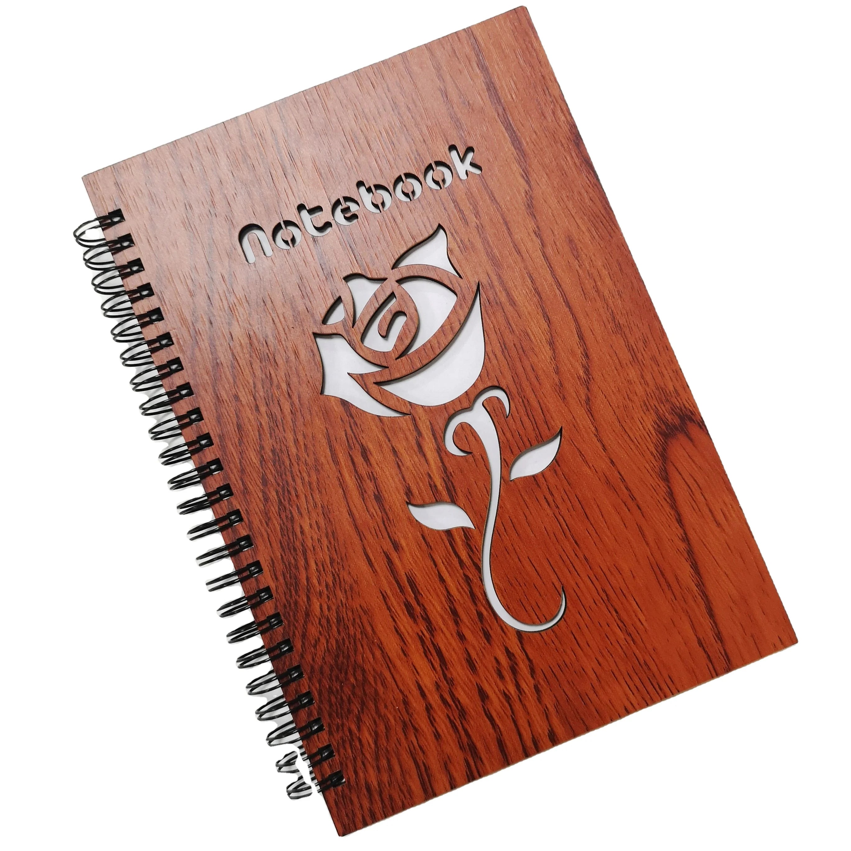 Red Oak Wood Hard Cover Notebook  Journals and Blank Notebooks