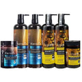 Custom Logo Pure Organic Argan Oil Moisturizing Dry Hair Cream Shampoo Leave-In Conditioner Set Customizable Care Essentials