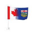 12x18 Inch Double Sided Alberta Canada Car Window Flags for Car Trucks