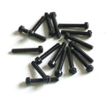 3*18 Black Color Slotted Head Electric Guitar Pickup Pole Screws for Humbucker LP and P90 Pickups