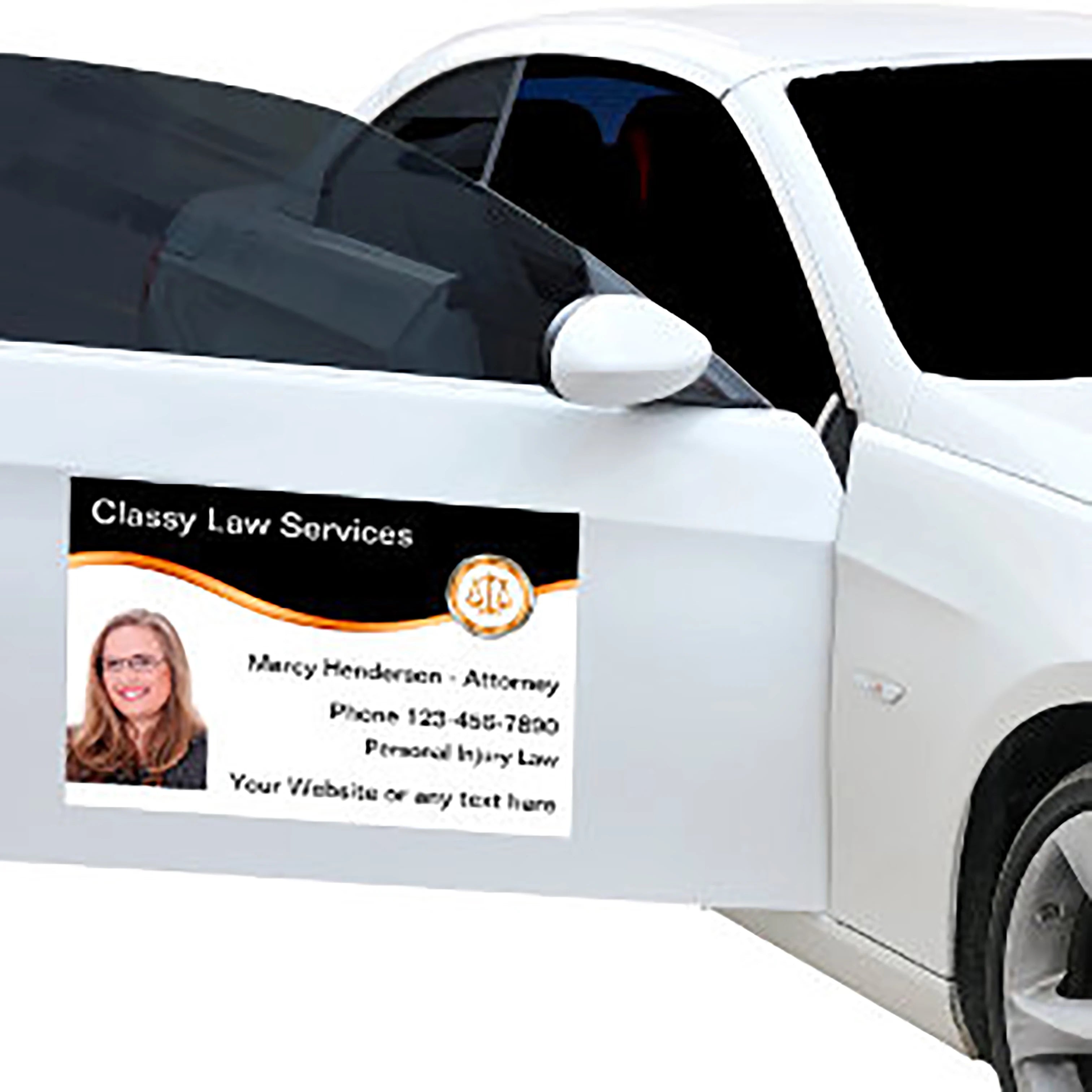 Custom Die Cut Magnetic Car Vehicle Bumper Stickers Magnetic Car Door Sticker Car Door Magnet