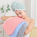 Hair Drying Cap Water Absorbent Towel Coral Fleece Double-layer Hair Drying Cap Thickened Turban Bath Cap