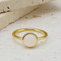 Return to Nature Moonstone Silver Birthstone Jewelry Gemstone Moonstone Daily Life Ring Jewelry Supplier