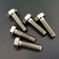 TC4 Titanium Hex Head Bolt 1/4"-20 Unc to 1/4"-28 Unf Plain Finish to ANSI Standard