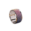 Fashion Simple Metal Napkin Holder With Multiple Color Rhinestone Napkin Ring Table Serviette Decoration for Camping