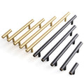 Oukali Gold Solid Brass Cabinet Pull Long Cabinet Handle for Nightstands Dresser Drawer Armoire Bathroom 96mm 128mm Knobs