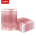 Eco-friendly Padded Envelopes Metallic Polymailer Shipping Packaging Mailer Bubble Rose Gold Custom Bubble Mailer