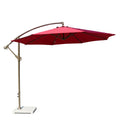 FEAMONT Luxury Straight Umbrella Adults' Waterproof Foldable UV-Printed Pongee Fabric Garden Occasions White Coated Steel Frame