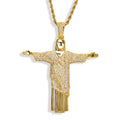 Hing Quality Christian Religious Gold Cross Pendant Jesus Necklace Muslim Jesus Cross Necklace Pendant