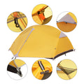 Double Layer Custom Design Outdoor Camping Tent  Aluminum Pole Waterproof Outdoor Professional Hiking Tent Light