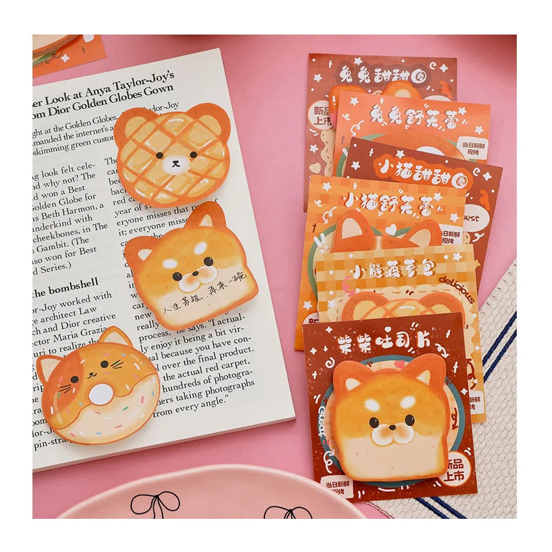 Factory Custom Wholesale Cartoon School Kids Kawaii Dog Design Cute Sticky Notes