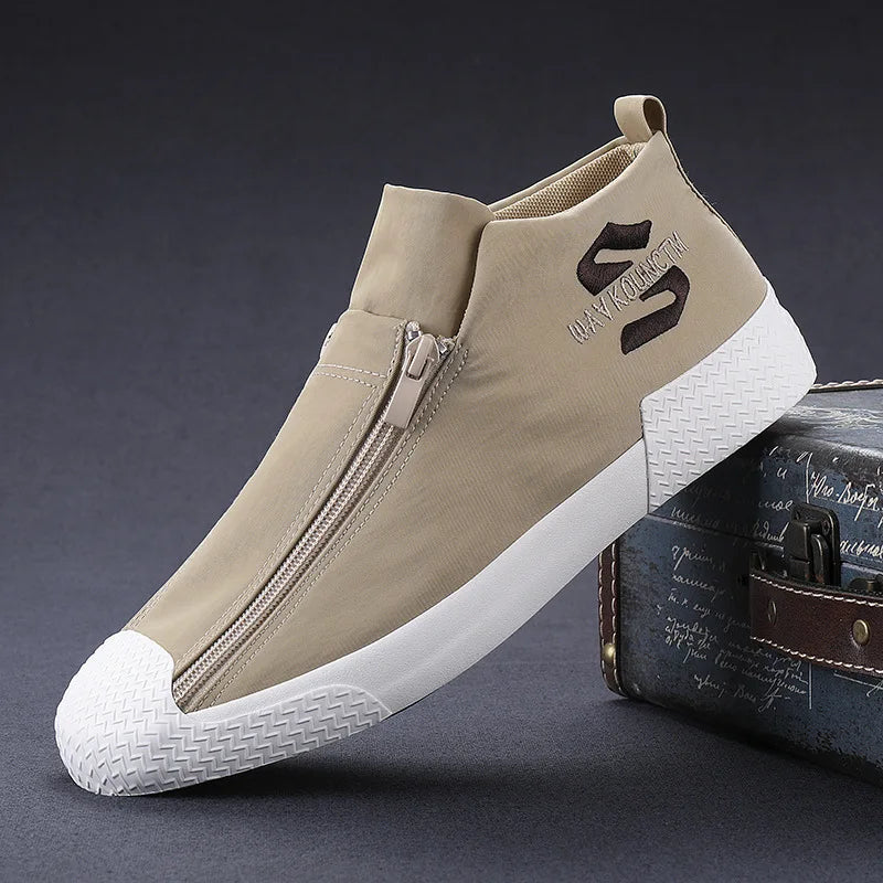 Fashion Pattern Walking Shoes Classic Styling for Street Lace up Skate Casual Campus Men Sneaker