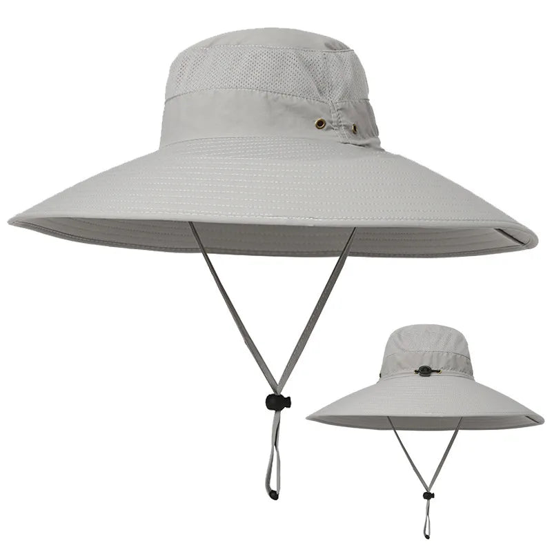 Wholesale Custom Large Brim Fishing Hiking Camping Bucket Boonie Hat