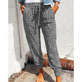 Women Loose Drawstring Pants Joggers Leopard Lounger Pants Long Bottom Wear Plus Size for Women 2022