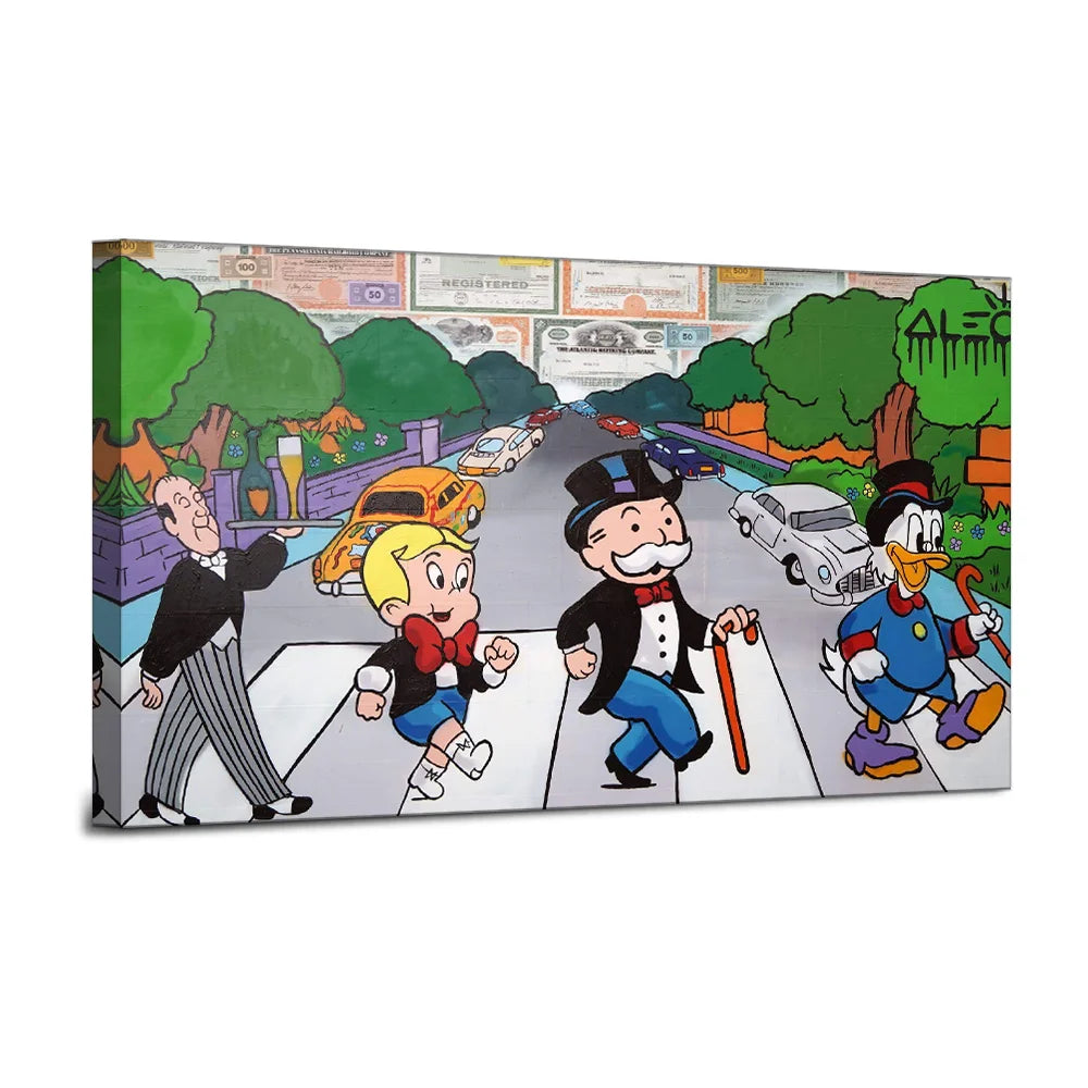 ALEC Monopoly - Abbey Road Wall Art Home Wall Decorations for Bedroom Living Room  Paintings Canvas Prints