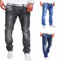Custom Your Own Digital Printed Denim Pants All Cotton Straight Leg Men Jeans Breathable Custom Fashion OEM Cheap Price