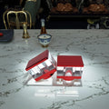 Shiny Red Luxury Rectangle Perfume Cap 15mm Smart Lids ABS Plastic for Parfum Bottles