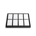 DK21669-8 Clear Acrylic Gem Box With White or Black Insert Fashionable Gemstone Box Tray Set