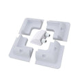 Solar Panel ABS Plastic Corner Brackets with Cable Entry Gland for Installing Solar Panels on RV Boat and Caravan Roofs