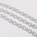 Fancy Figure 8 Rhinestone Chain Trimming DIY Wedding Accessories Rhinestone Chain